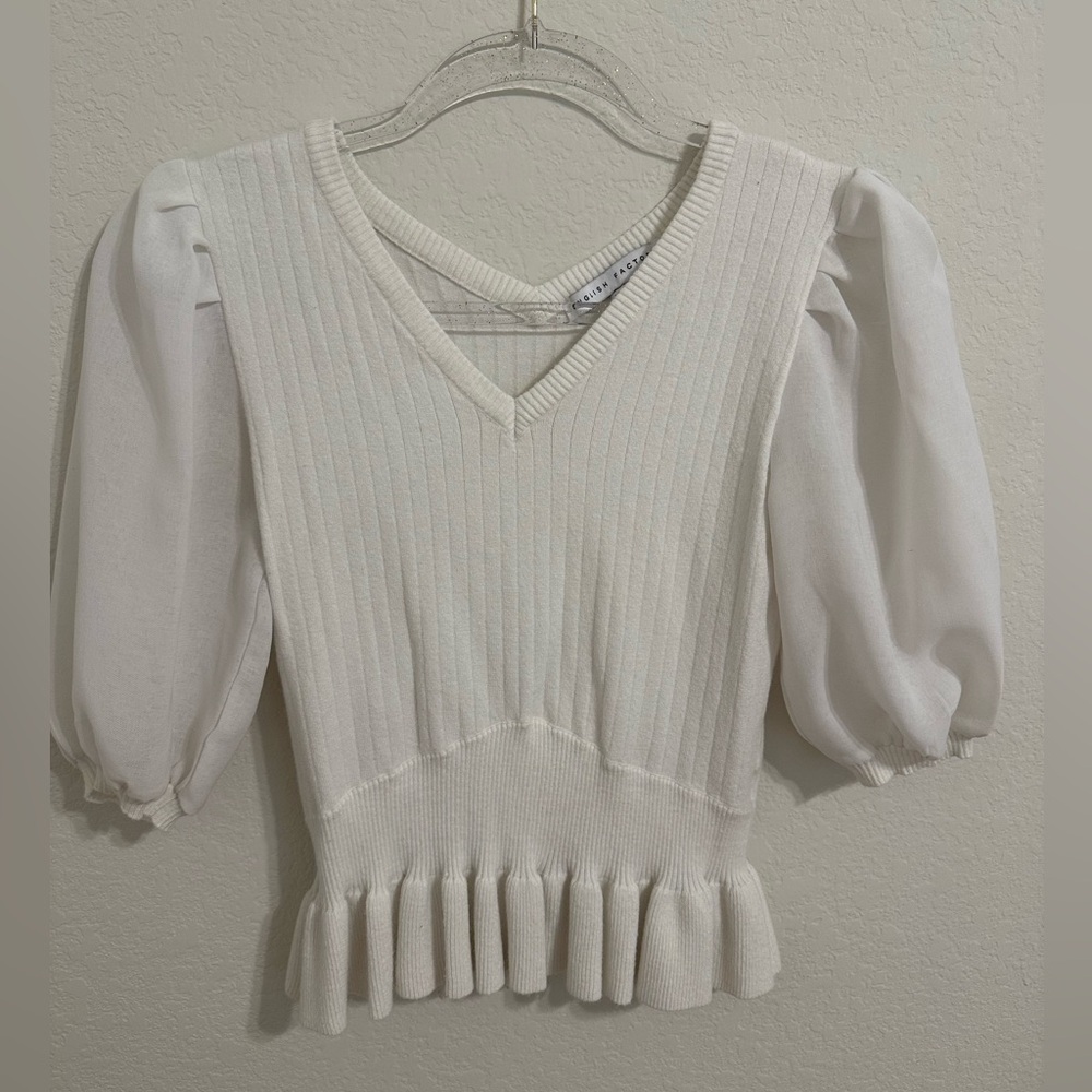 English Factor Cream Top